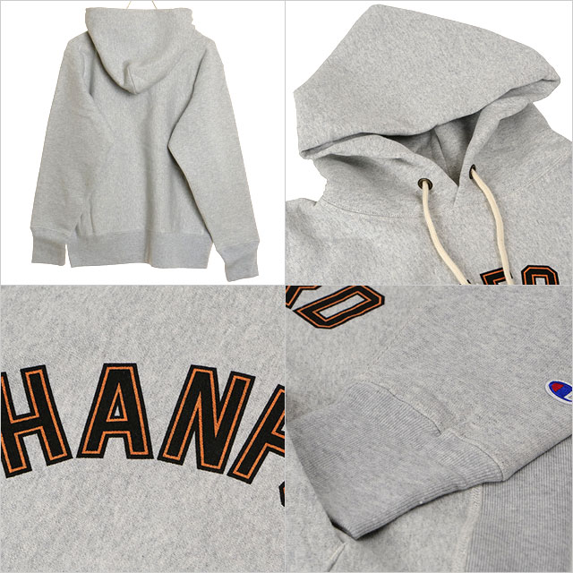 【別注】 Champion　REVERSE WEAVE PRINT スウェット Champion（チャンピオン）”New” REVERSE WEAVE PULLOVER HOODED