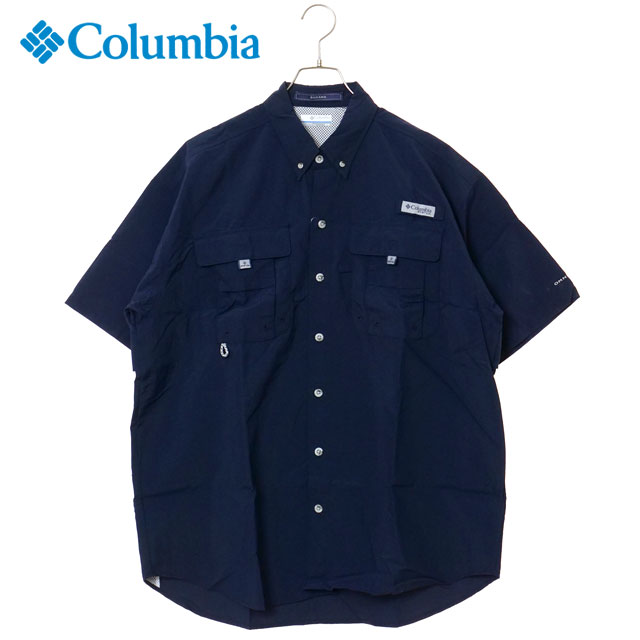 ̵ۥӥ Columbia  ХϥII 硼ȥ꡼֥ [FM7047-464 SS24] Bahama II S/S Shirt ȥåץ Ⱦµ UVå Collegiate-Navy ڥ᡼