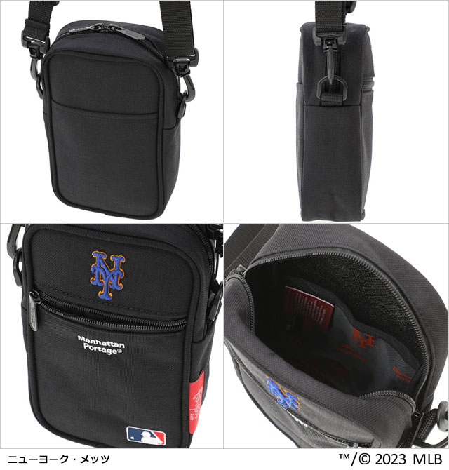 マンハッタンポーテージ Manhattan Portage × MLB コブルヒルバッグ [MP1436MLBYANKEES/MP1436MLBMETS SS23] Cobble Hill Bag (MD) MLB メンズ・レディース 鞄 縦型ショルダーポーチ