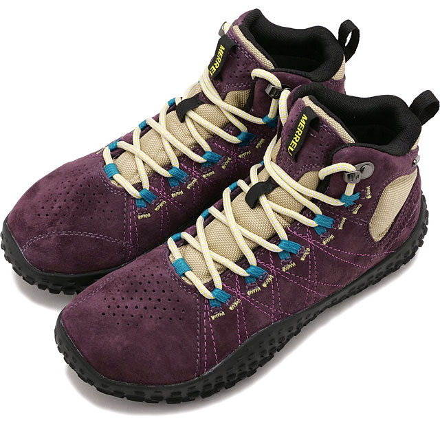 メレル MERRELL レディース スニーカー ラプト ミッド ウォータープルーフ [J135554 FW23] W WRAPT MID WATERPROOF 靴 全天候型 防水シューズ BURGUNDY バーガンディー系