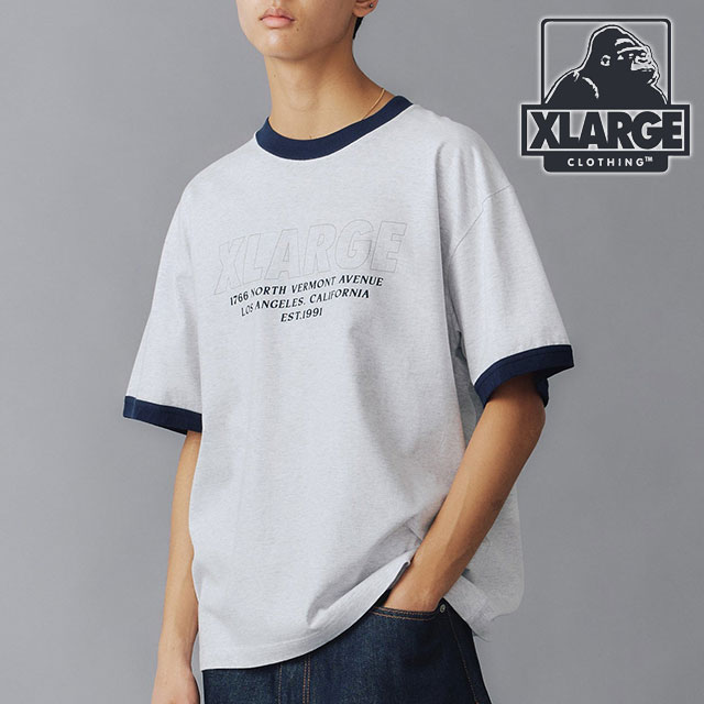 ̵ۥȥ顼 XLARGE  ȥɥ쥹 󥬡硼ȥ꡼T [101242011003 SU24] STORE ADDRESS RINGER S/S TEE x-large å顼 ȥåץ Ⱦµ ASH ڥ᡼