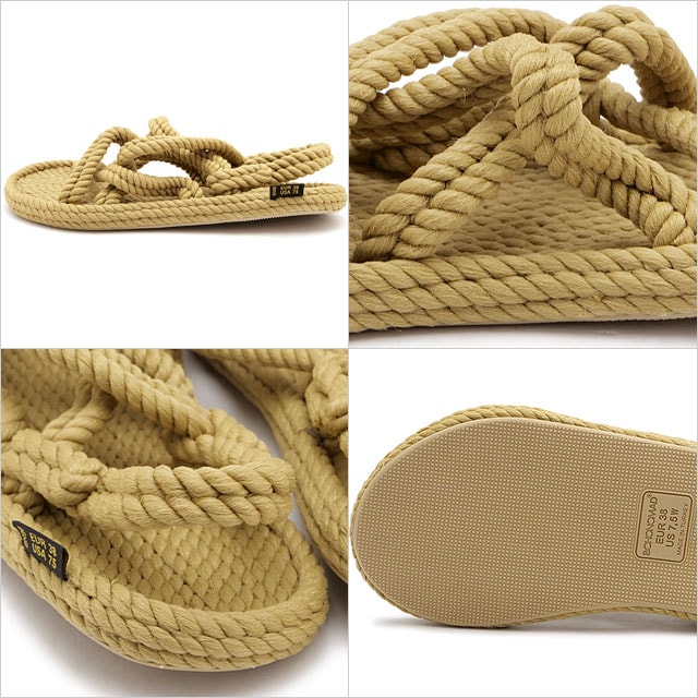 SALE】ボホノマド BOHONOMAD ビーガンロープサンダル ボドルム ナロー