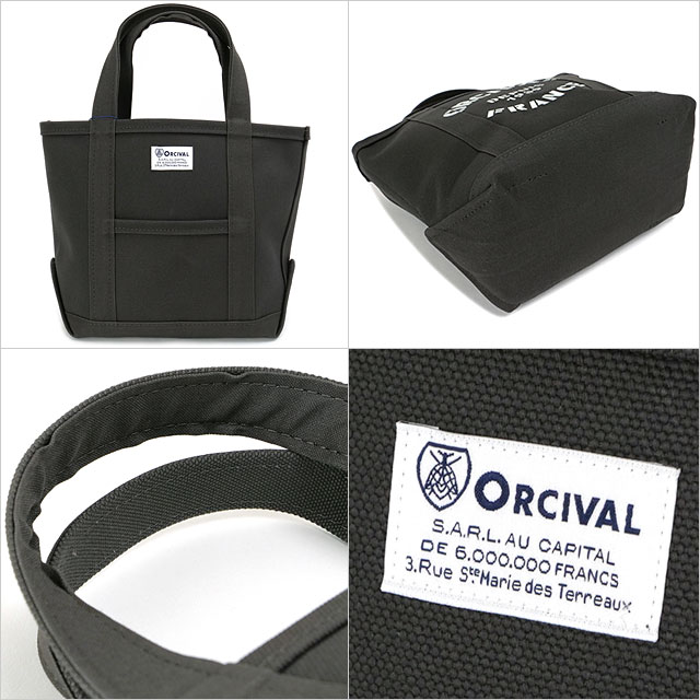オーシバル ORCIVAL プリントトートバッグ スモール [OR-H0361-KWC FW25] PRINT TOTE BAG SMALL メンズ・レディース 鞄 キャンバストート 小サイズ 帆布 CHARCOAL/ECRU-PRINT 正規取扱店
