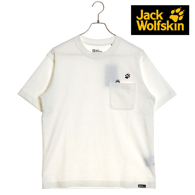 ̵ۥåե Jack Wolfskin  ѥݥå 硼ȥ꡼T V2 [5023434-5055 SS24] JP PAW IN POCKET SS T V2 ȥåץ Ⱦµ ˥ååȥ ȥɥ off-whiteڥ᡼