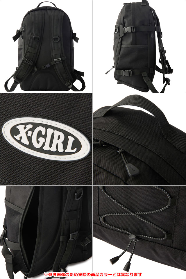 エックスガール X-girl オーバルロゴ バンジーコード バックパック