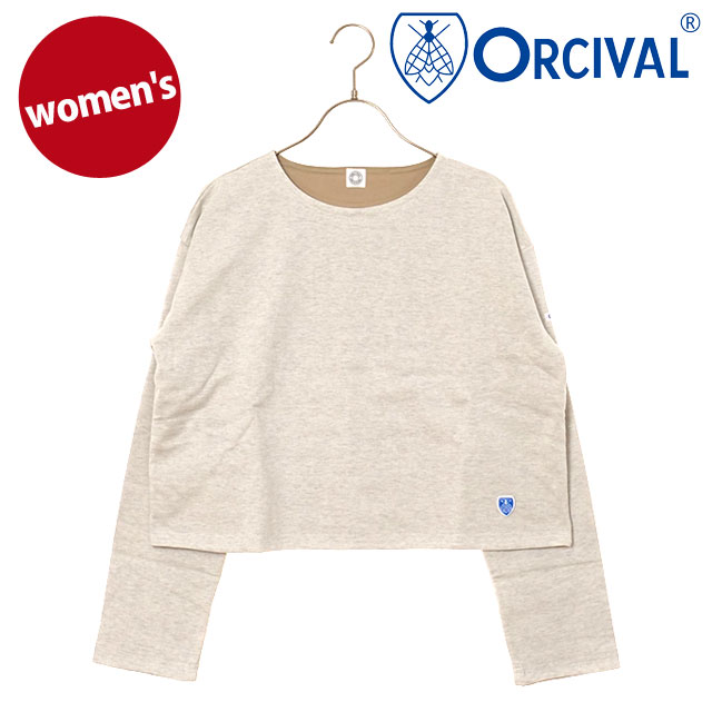 オーシバル ORCIVAL ボートネック ロングスリーブプルオーバー [OR-C0495-MMZ FW25] BOAT NECK L/S PULLOVER レディース トップス カットソー 長袖Tシャツ IVORY/BEIGE 正規取扱店