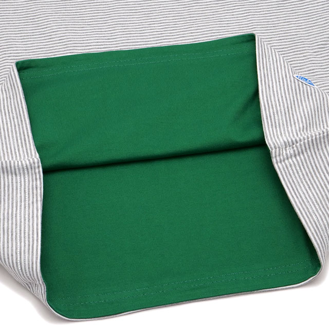 オーシバル ORCIVAL ボートネック ロングスリーブプルオーバー [OR-C0495-BXM FW25] BOAT NECK L/S PULLOVER レディース トップス カットソー 長袖Tシャツ ボーダー GREY-STRIPE/GREEN 正規取扱店