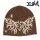 å X-girl ȥ饤Х Хե饤 㥬ɥӡˡ [105251051003 SS25] TRIBAL BUTTERFLY JACQUARD BEANIE 󥺡ǥ Xgirl ˹ ˥å˹ ˥åȥå BROWN ڥ᡼