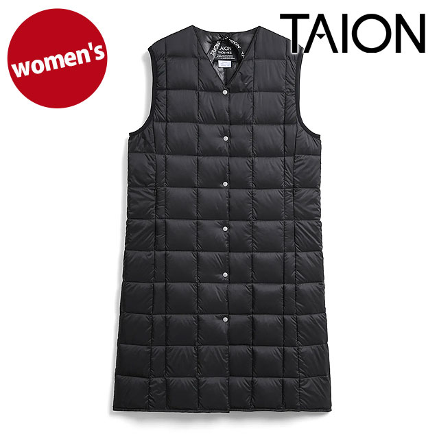タイオン TAION Vネック ロングダウンベスト [TAION-W001-LONG FW26