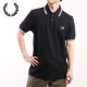 եåɥڥ꡼ FRED PERRY ݥ ĥ ƥåץ եåɥڥ꡼ [M3600-350] TWIN TIPPED FRED PERRY SHIRT  ȥåץ Ⱦµ åȥԥ BLACK
