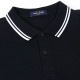 եåɥڥ꡼ FRED PERRY ݥ ĥ ƥåץ եåɥڥ꡼ [M3600-350] TWIN TIPPED FRED PERRY SHIRT  ȥåץ Ⱦµ åȥԥ BLACK