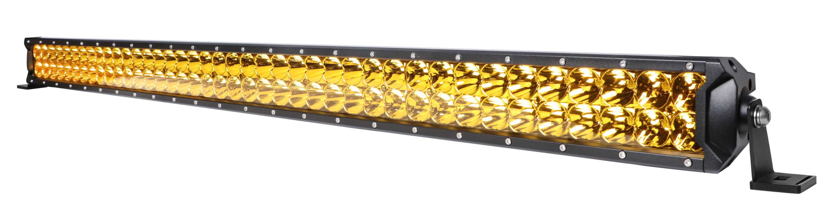 イエローLEDライトバー 240W 19200lm 12V・24V対応 広角・狭角混合光｜1～6台選択可｜msm-D2240Y