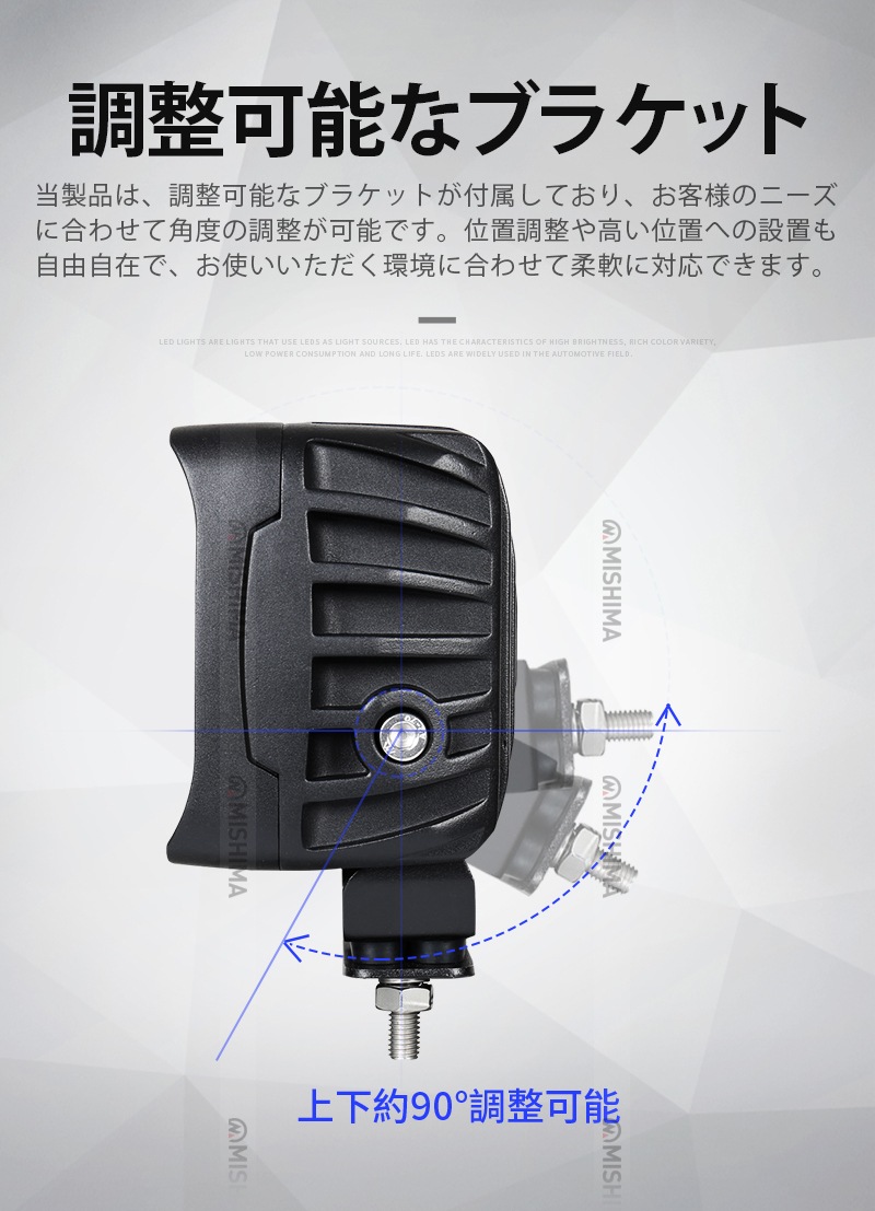 led作業灯ワークライト 高出力45W【3台セット】LED作業灯ブルーライト