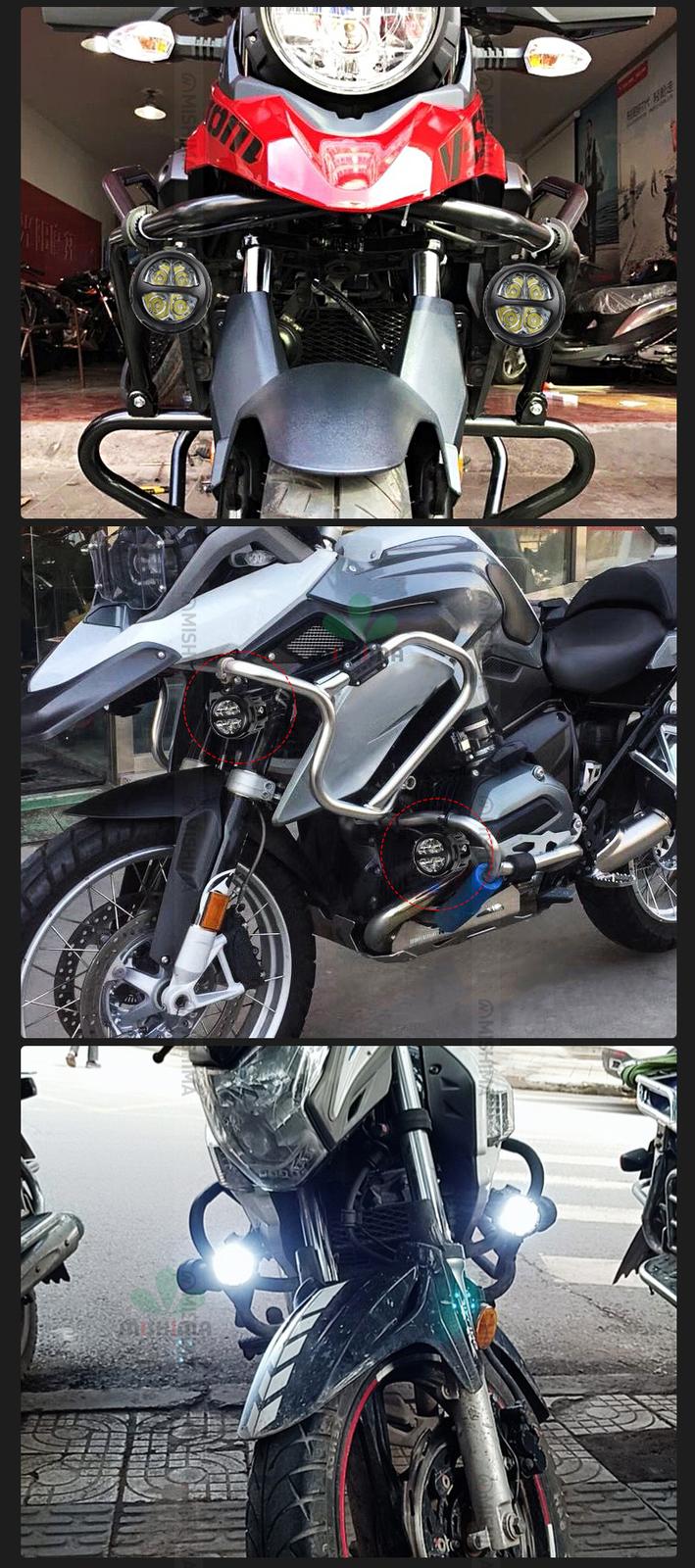 作業灯 LED ワークライト 20Wフォグランプ 汎用 12v 24v に対応 PIENSE フォグランプ バイク LED 汎用 12⁄24V 20W 防水 IP67 ハイロー