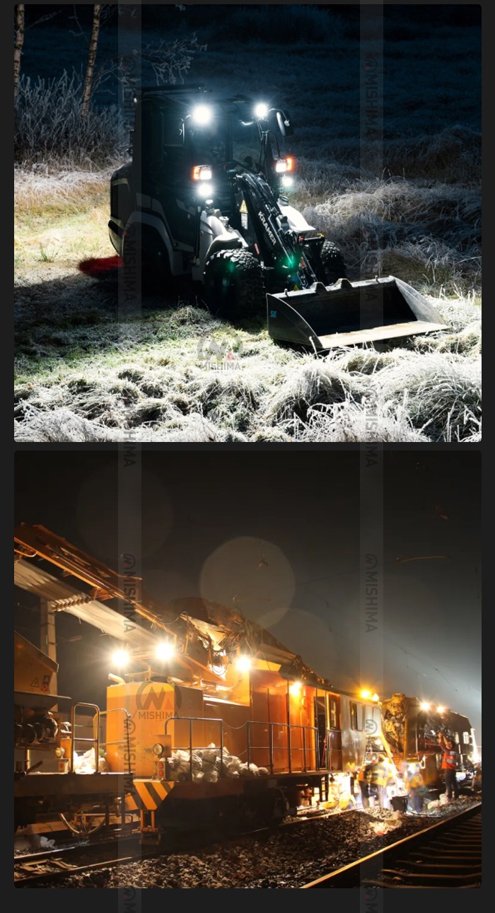 【11000lm 爆光】OSRAM製LEDチップ 160W 作業灯(MSM-86160-160)|左右360度回転ブラケット搭載 広角拡散タイプ EMCノイズ対策済 12V/24V対応