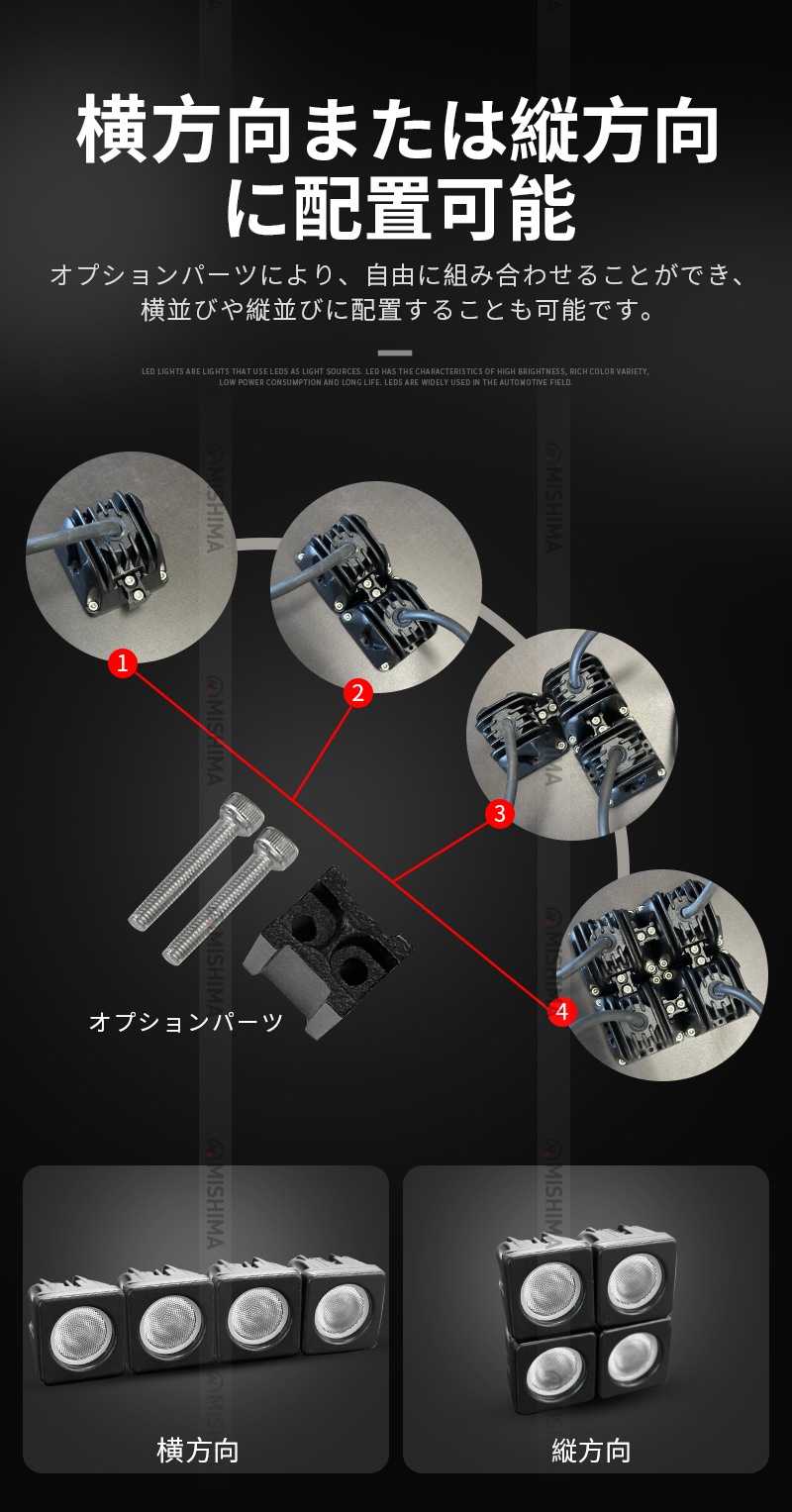 小型・軽量 LED作業灯/ワークライト/投光器 【led作業灯10w・1台】msm610 CREE製ハイパワー10W 12v 24v兼用 10W高出力端子1発 1年保証 広角/狭角選択可 ノイズ対策 農業機械/建設機械/船用・デッキライト