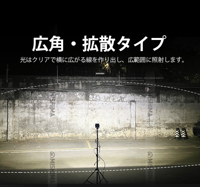 LED作業灯 ワークライト【1台・45W・最大14ヵ月保証】 LEDワークライト 12v 24v msm9745 船舶用 車用 建築機械用 防水 トラクター 重機 農業機械 の ブラック 耐久性 拡散タイプ/集光タイプ選択可 