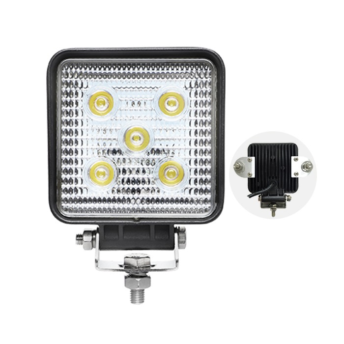 作業灯led12v 作業灯led24v【2台/・ノイズ対策15W】作業灯 LED ワークライト msm909 広角/狭角15w 12v 24v兼用 最大14ヵ月保証■角形  作業灯led車 