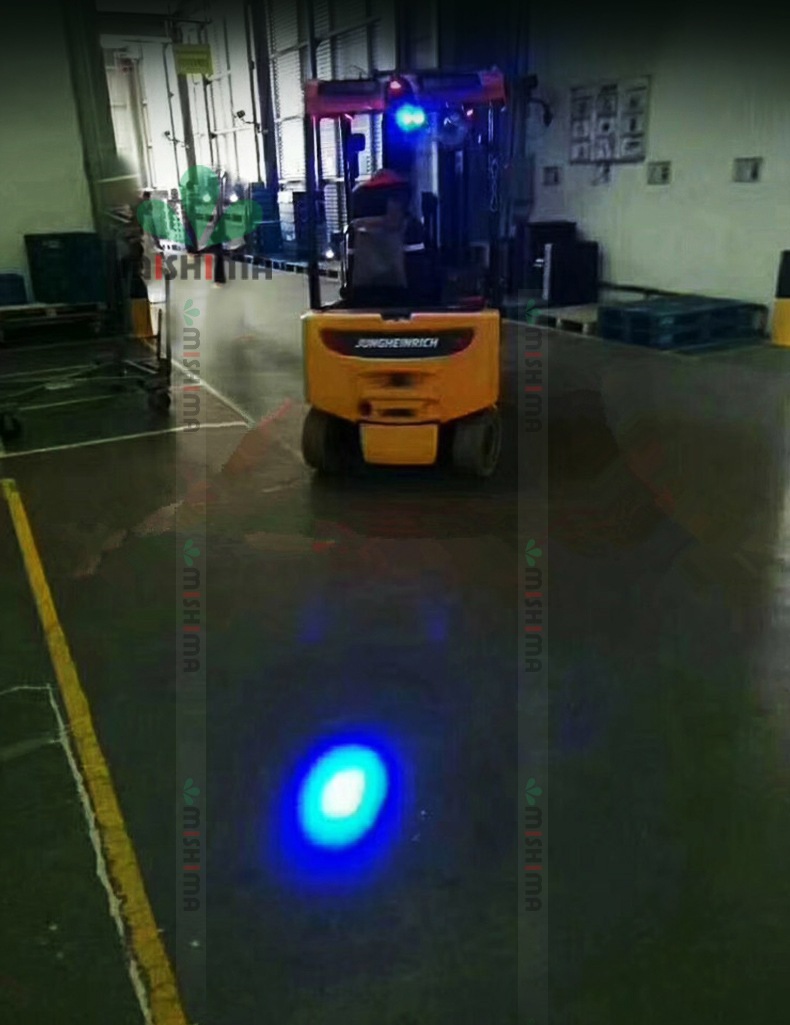 フォークリフトライト LED作業灯12V 24V ブルー ワークライト