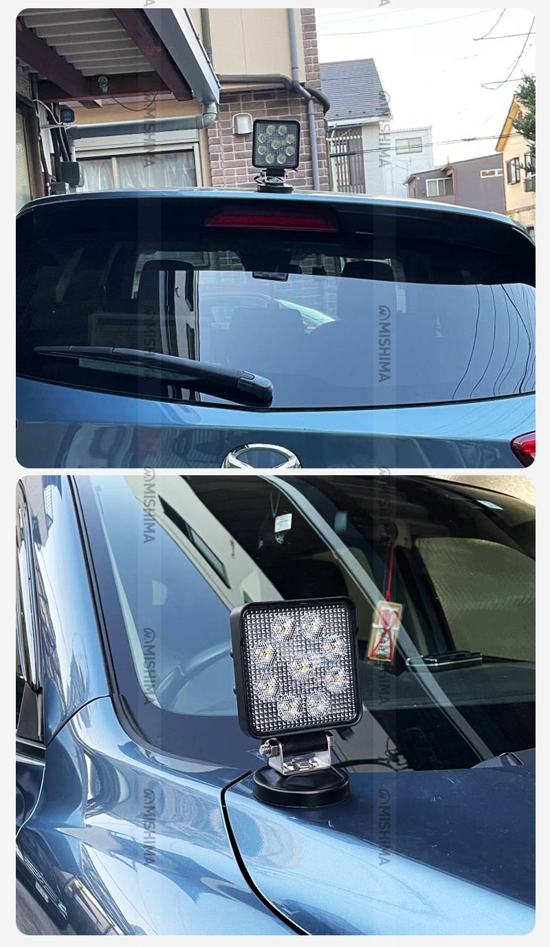 作業灯 LED ワークライト LEDワークライト 【1台 丸型マグネット台座】msm-OMDZ-P ネオジム磁石入り ステー の設置に 用マグネット台座 マグネット式 ライトバー 強力 ブラケット 磁石ステー ライトバー ブラケット