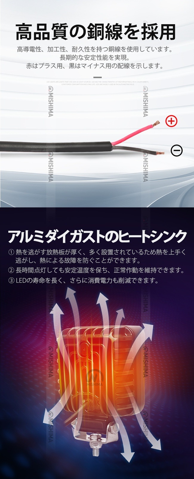 【最大14ヵ月保証】LED作業灯 OSRAM製チップ採用 高輝度36W/54W/96W msm-8336-8496 12V/24V兼用 広角照射 IP67防水 建設機械/トラック/農業機械/船舶用 ワークライト 補助灯 投光器 SUS304ブラケット EMCノイズ対策 防塵 耐久 放熱性 作業用ライト 災害時/オフロード対応