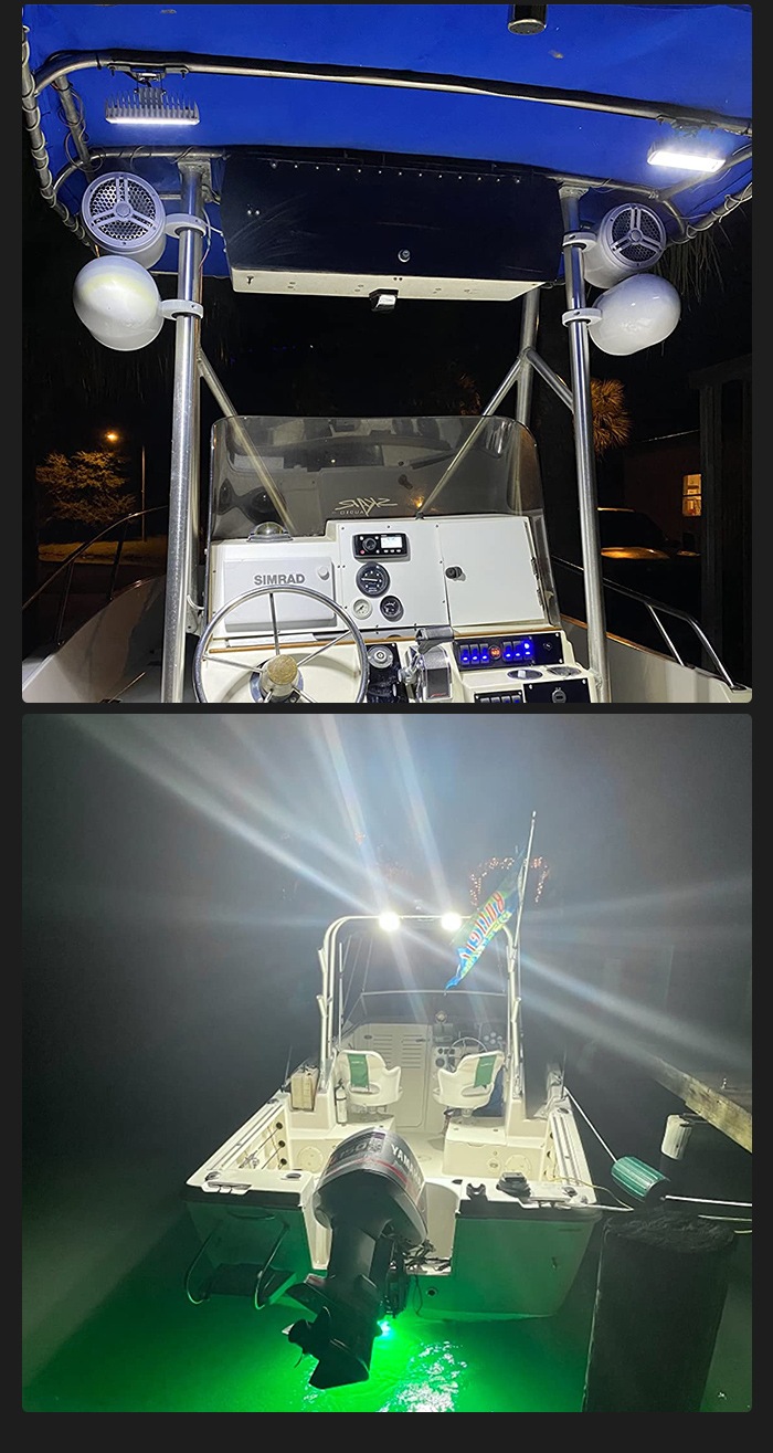 led作業灯12v led作業灯24v led作業灯ワークライト 白ボディー LEDワークライト 【1台/船舶用led・最大14ヵ月保証】ledワークライト車 船  漁船 msm1936 デッキライト 作業灯 36W 路肩灯 12V 24V 広角 防水 バックランプ 除雪車ライト 