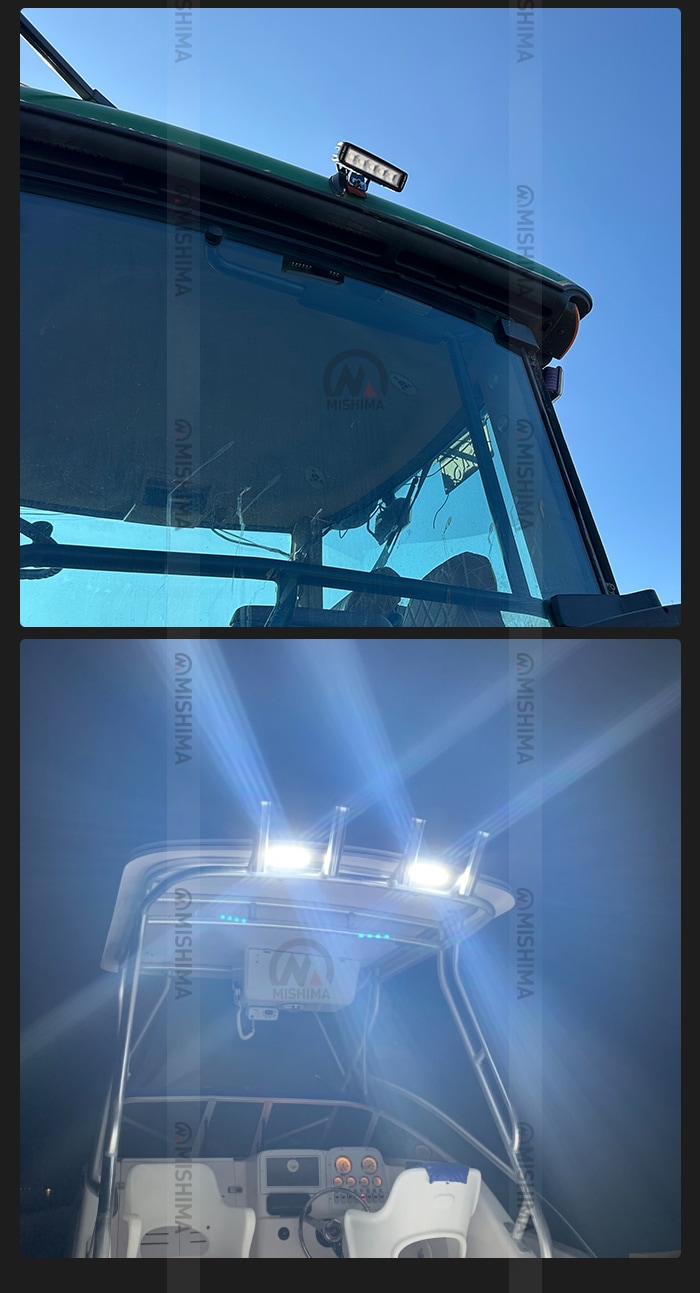 led作業灯12v 45W led作業灯24v【1台・最大14ヵ月保証】msm8645 ledワークライト車 12v 車 バックランプ デッキライト 路肩灯 補助灯 タイヤ灯 船用 漁業用 24v 12v 対応 