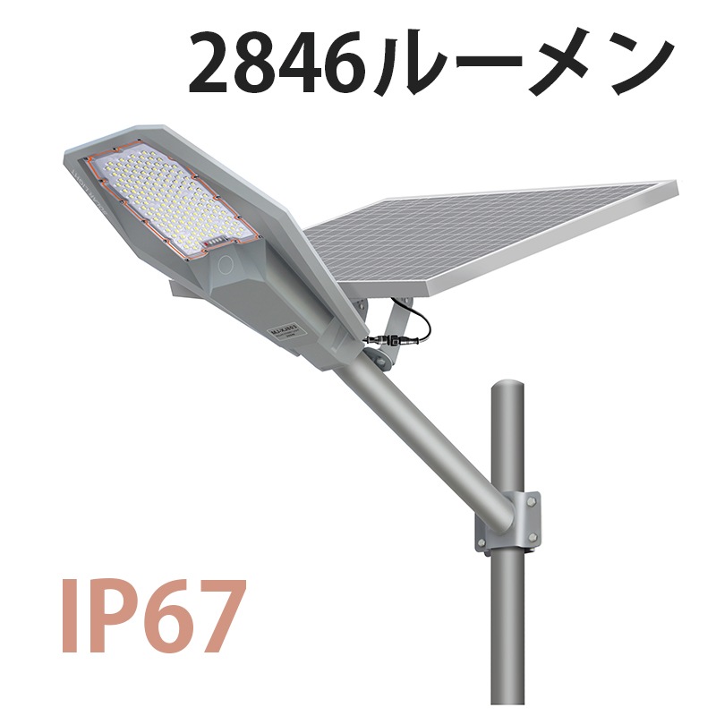 LED ソーラー 街灯 防水 外灯 自動・タイマー機能付きソーラー街灯 【最長18ヵ月保証＆高効率】msm-XJ 素早い充電、長時間作動、広範囲照射、IP67防水
