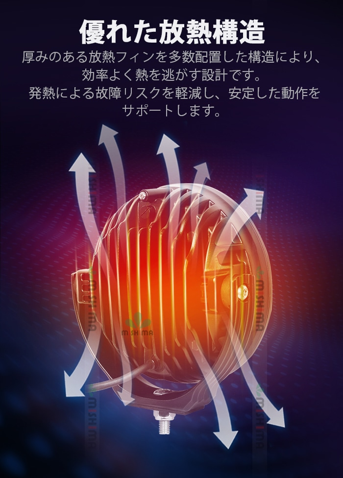 ledワークライト作業灯 ledワークライト車【1台・ホワイト発光】 led作業灯12v msm7980 led作業灯24v 防水 80W 船舶用 車用 農業機械用 led作業灯ワークライト