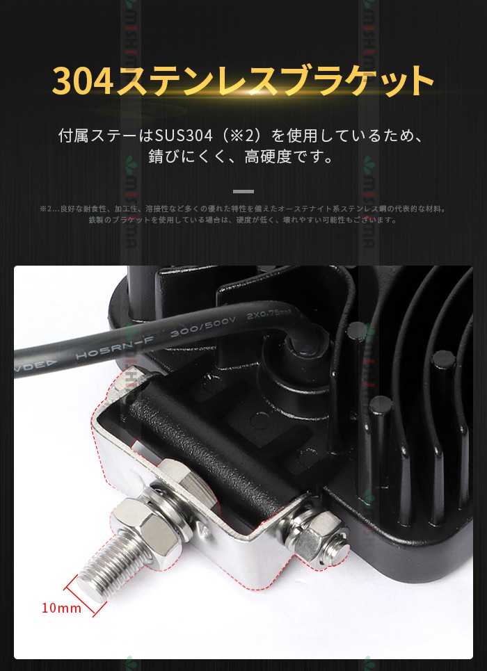 LED作業灯 27W 12V/24V ブルー 防水 1台 msm921-27b | 21W～40W | 三島