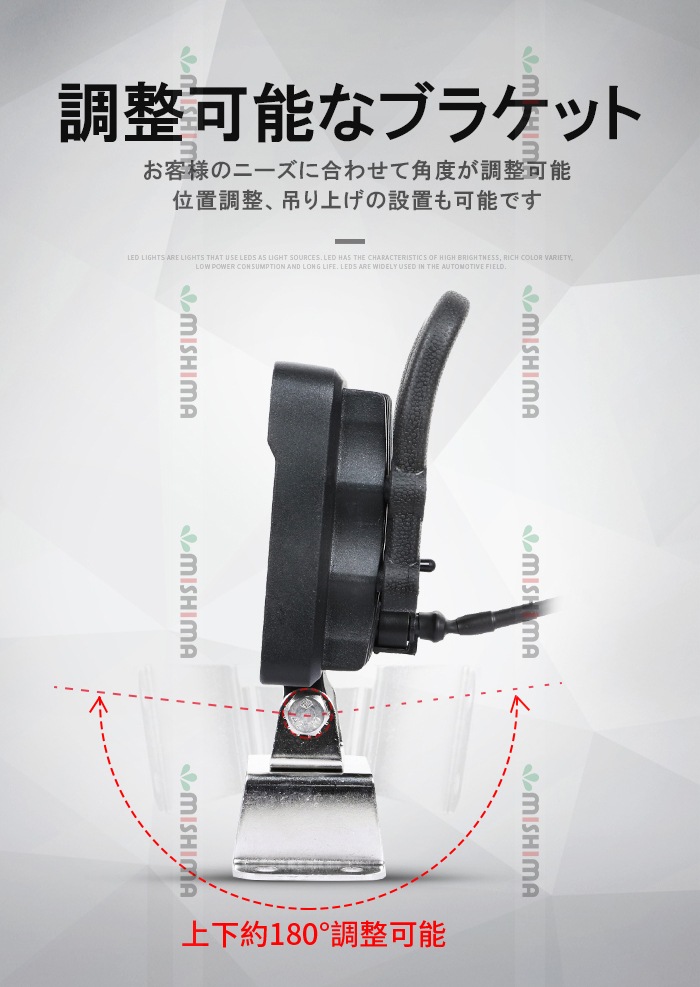【選べる3タイプ】高品質OSRAM製LEDチップ搭載 高輝度LED作業灯 12V/24V兼用 防水IP67 msm4927/5027シリーズ 小型軽量タイプ トラック/重機/農業機械/船舶/倉庫/ガレージ用 拡散タイプ 投光器 ワークライト 補助灯 デッキライト DIY/アウトドア対応 丸型/角型/スイッチ付モデル選択可 アルミボディ 1710lm EMC対策済 保証最大14ヶ月