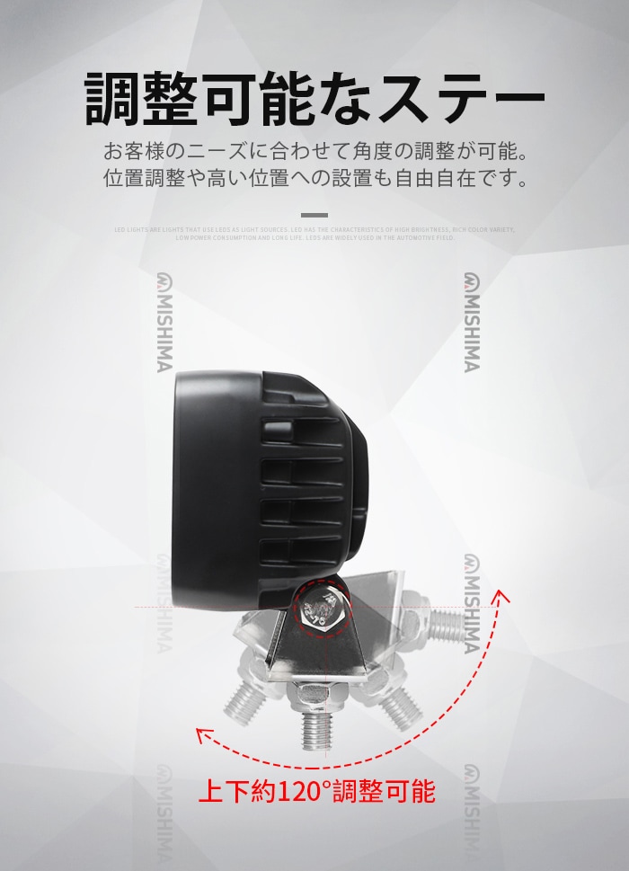【20W/30W/60W OSRAM製LED作業灯 小型ワークライト】12V/24V対応 防水IP67 msm-83x 広角拡散タイプ フォークリフト トラック 重機 建設機械 農業機械 船舶 バックライト 作業灯 LED ワークライト 汎用 投光器 前照灯 路肩灯 車幅灯 サーチライト 小型LEDライト 長寿命 高耐久 EMC対策モデル
