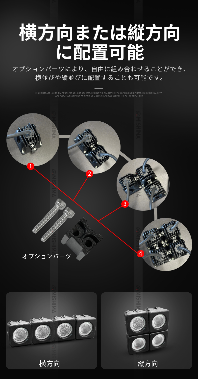 小型・軽量 LED作業灯/ワークライト/投光器 【led作業灯10w】msm610/609 CREE製ハイパワー10W 12v 24v兼用 10W高出力端子1発 1年保証 広角/狭角選択可 ノイズ対策 農業機械/建設機械/船用・デッキライト