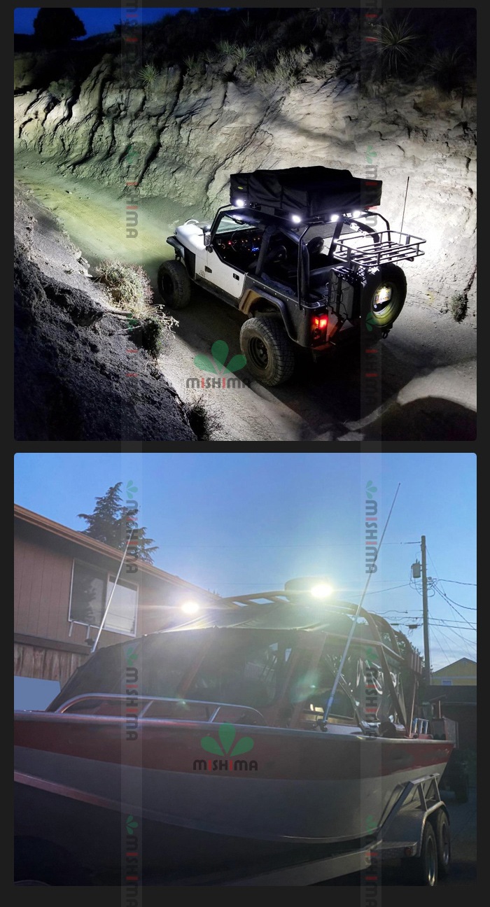 ledワークライト作業灯【1台・最大14ヵ月保証】ledワークライト車 楕円型 タイヤ灯 補助灯 msm3039/3265 LED ワークライト led 作業灯 39W 拡散 路肩灯 集魚灯 軽トラ 荷台灯 防水 フォグランプ 12V 24V