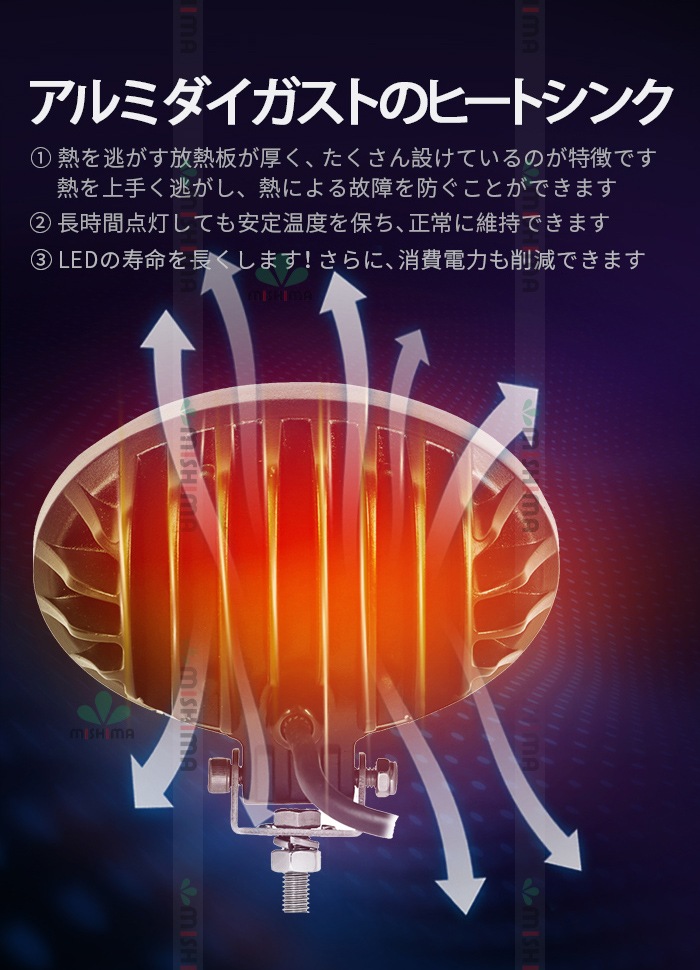 ledワークライト作業灯【1台・最大14ヵ月保証】ledワークライト車 楕円型 タイヤ灯 補助灯 msm3039/3265 LED ワークライト led 作業灯 39W 拡散 路肩灯 集魚灯 軽トラ 荷台灯 防水 フォグランプ 12V 24V