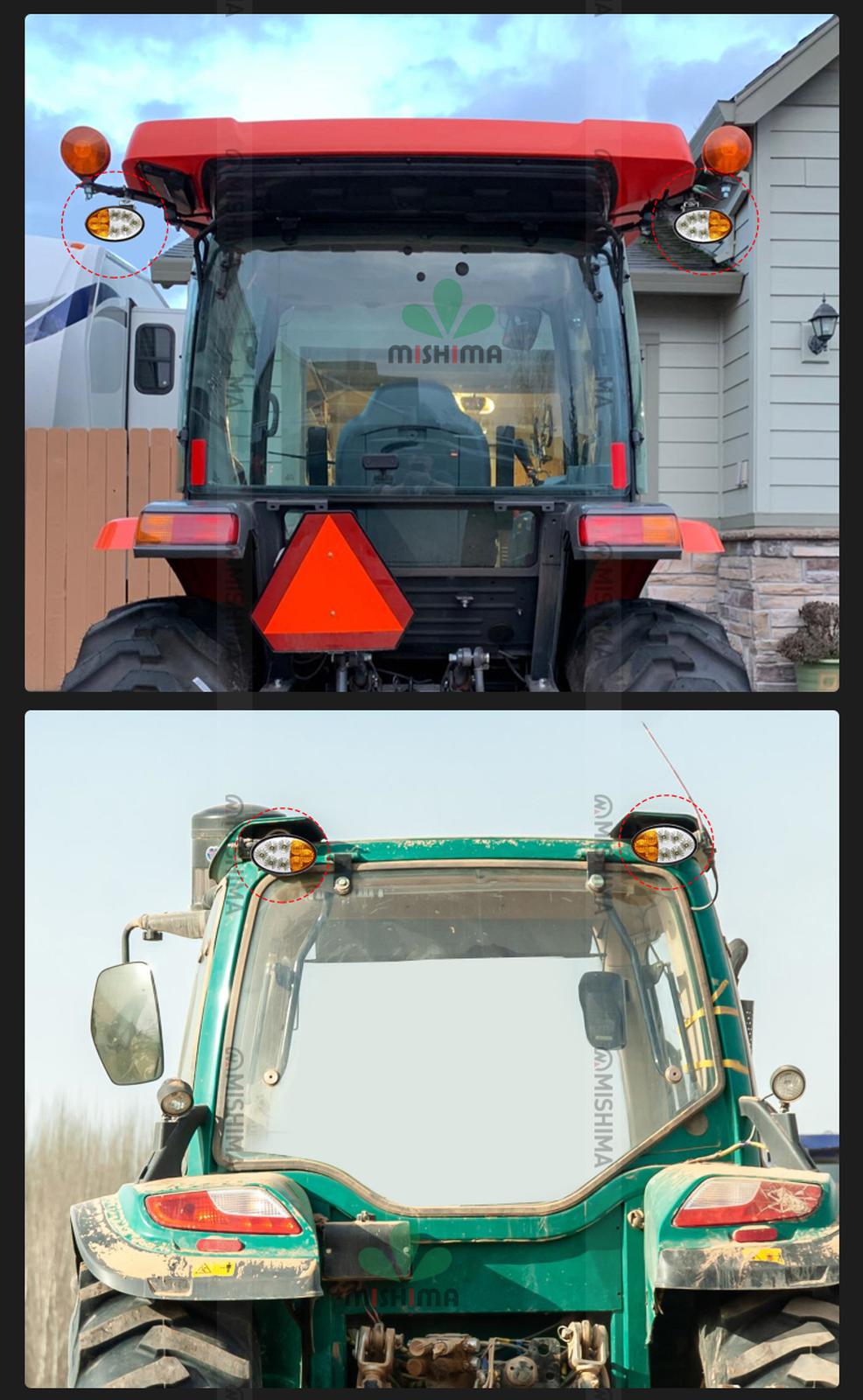 LED作業灯 ワークライト【2カラー40W・白/黄色発光】LEDワークライト 12v 24v msm4044 船舶用 車用 建築機械用 防水 トラクター 重機 農業機械 拡散タイプ