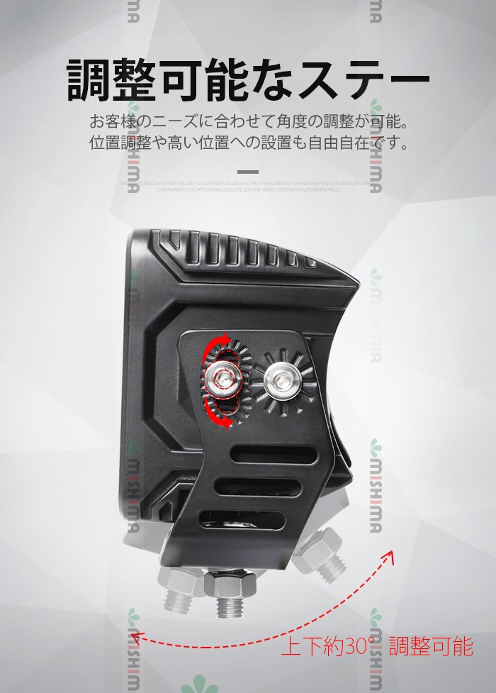 led作業灯 ワークライト 45Wノイズ対策 12v 24V【4台/led作業灯ワークライト】 トラック用 補助灯 路肩灯 バックライトmsm7645 投光器 ワークランプ