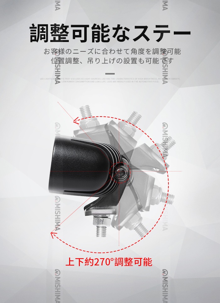ミニライトバー タイヤ灯 補助灯 【1台・最大14ヵ月保証】LED ワークライト led 作業灯 ｍsm118  18W 広角 拡散 路肩灯 バックランプ 防水 荷台灯 12V 24V