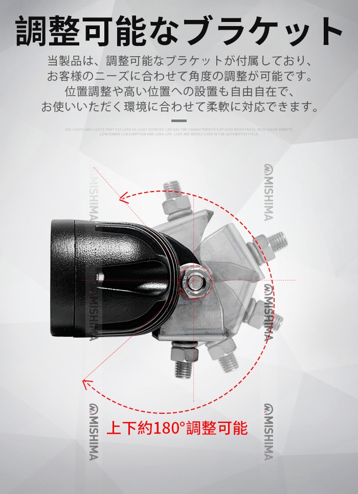 バックランプ 18W タイヤ灯 補助灯【20台～1台・LED ワークライト】led