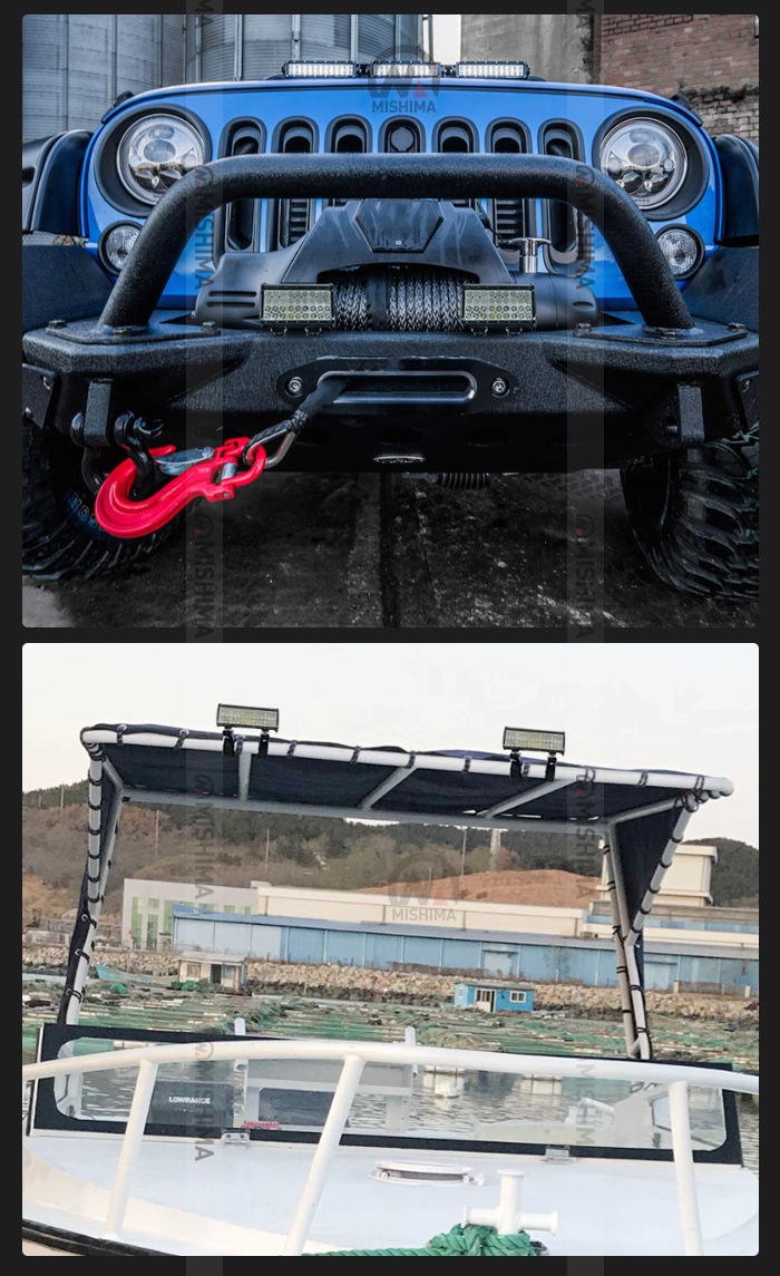 多用途・高耐久・3台】LED作業灯72W 12v/24v兼用 - msm941-高輝度CREE