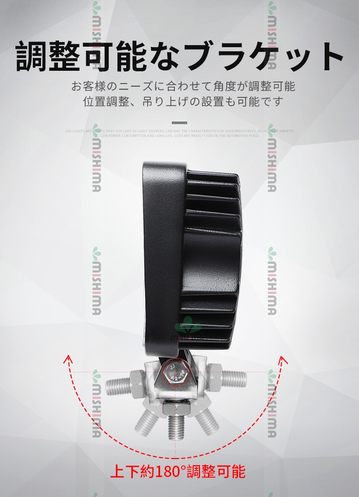 LED作業灯 ワークライト 【20台/汎用LEDワークライト・最大14ヵ月保証 】 12v 24v兼用 角 代引可  msm912 24W ノイズ対策 作業灯/ワークライト/投光器/建設機械/農業機械/船舶用