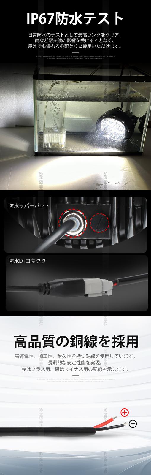 LED作業灯12v 24v兼用 【クリア/拡散レンズ・1台・最大14ヵ月保証】80W