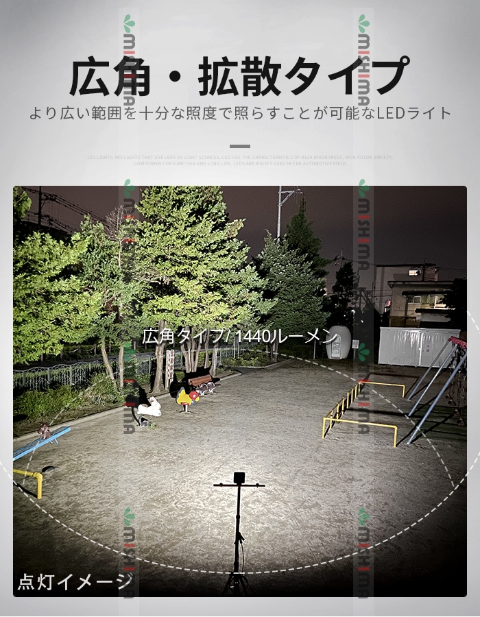 LED作業灯・ワークライト【1台・最大14ヵ月保証】16W 広角拡散型 防水 フォグランプ 12V/24V対応 msm3516 軽トラ/荷台用 補助灯・集魚灯 小型・軽量 
