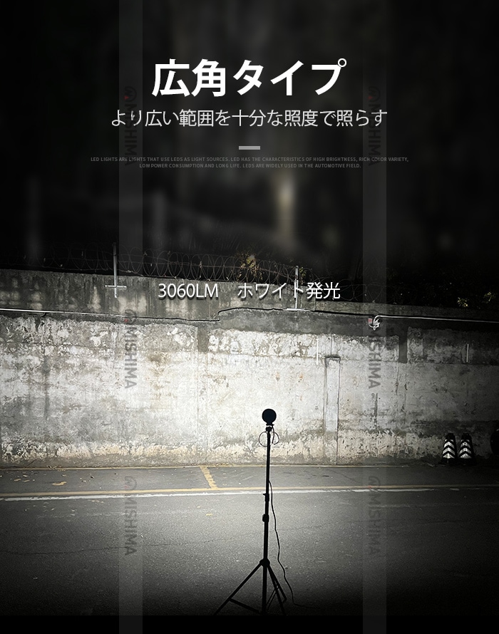 丸型小型LED作業灯 36W 3060lm OSRAM 12V/24V 広角 IP67 EMC 重機 農機|1~40台選択可|msm7336-os36