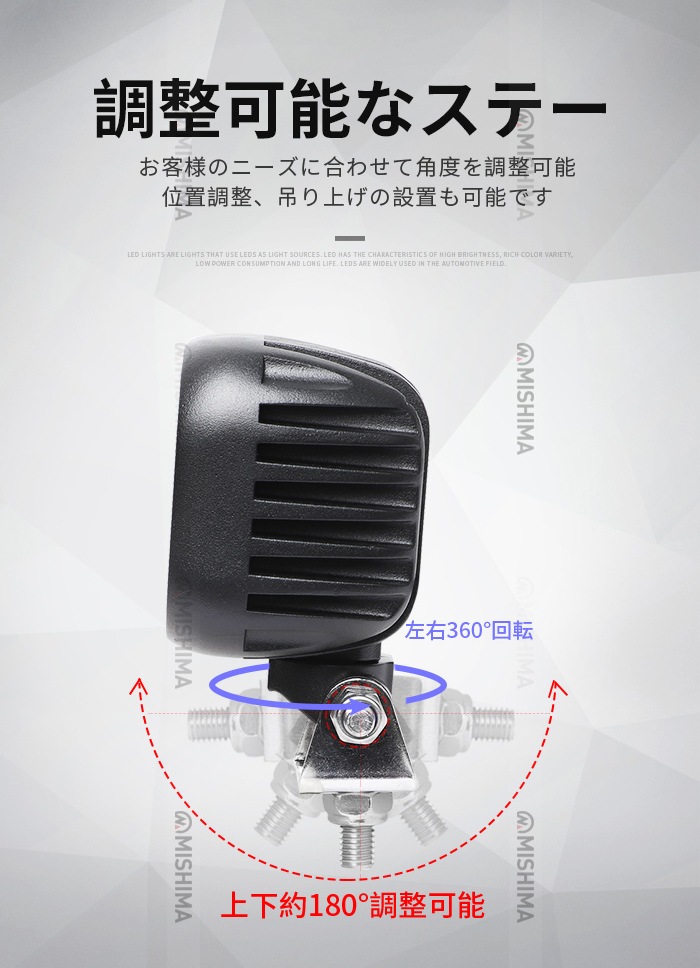 led作業灯12v led作業灯24v led作業灯ワークライト【1台・50W】前照灯 デッキライト タイヤ灯 msm8150 LEDワークライト LED作業灯 12V 24V 広角 拡散 軽トラ 荷台灯 防水 サーチライト 集魚灯 補助灯 