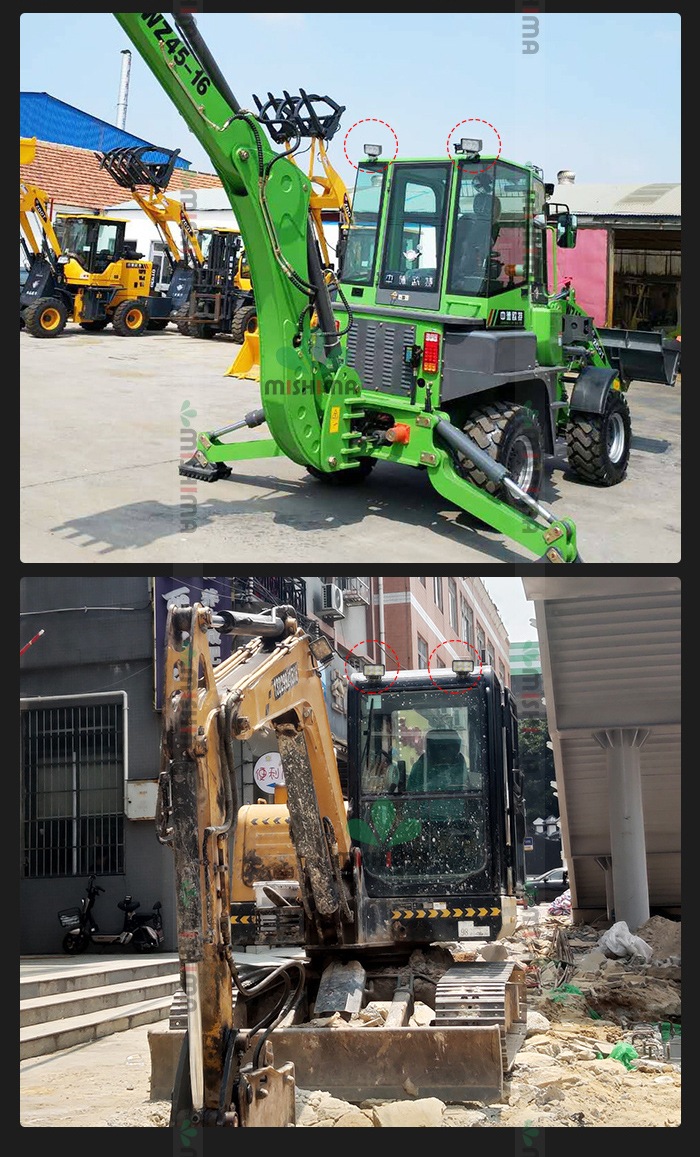 LED作業灯 4台セット MSM1518 【18W 防水IP67】12V/24V兼用 広角拡散光 1260lm トラック補助灯 重機 農業機械 船舶照明 防災備蓄 アルミ合金 最大14ヵ月保証