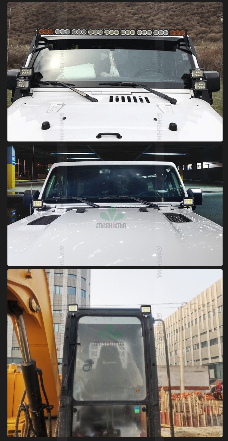 led作業灯12v led作業灯24v led作業灯ワークライト【20台/側面発光】ノイズ対策 60W  msm1260 ハイパワー LED作業灯/投光器/ワークライト