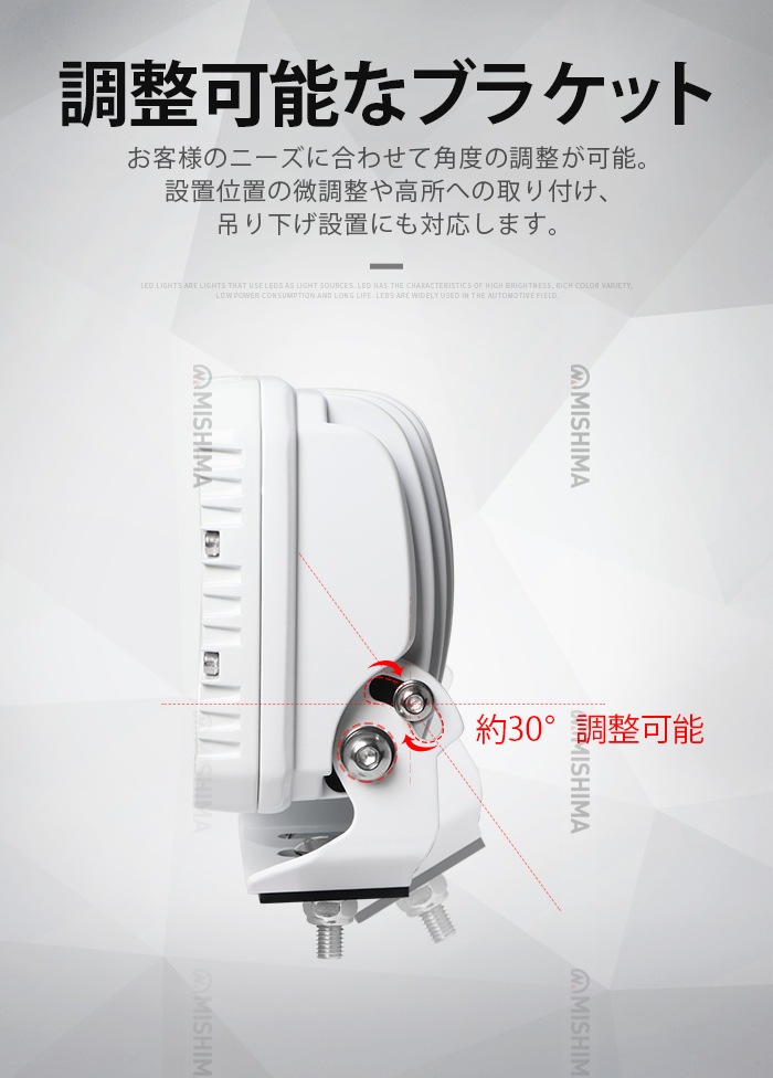 90W LED作業灯 ホワイトボディ 最大9000lm【最大14ヵ月保証】msm8290W