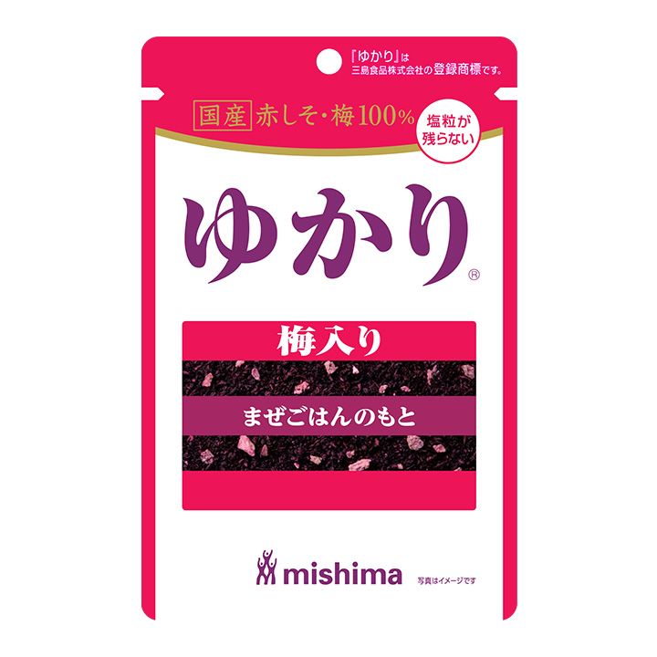 国産赤しそ・梅使用　ゆかり(R) 梅入り 14g