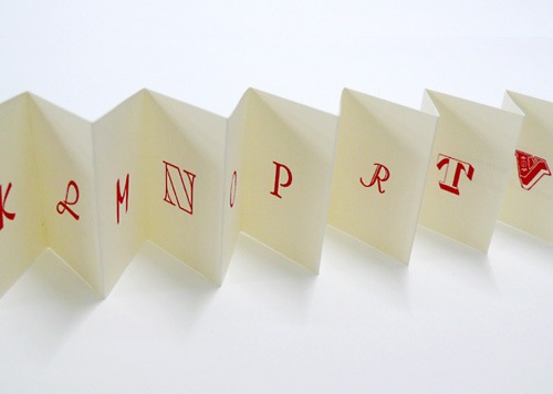 嘉瑞工房×美篶堂「ABC BOOK」金属活字書体見本 豆本